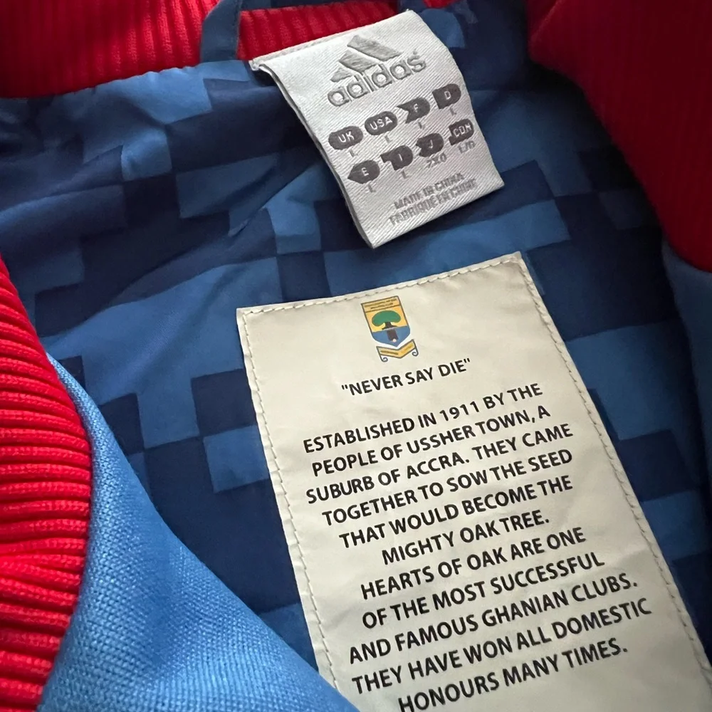 Vintage ADIDAS Hearts Of Oak Sporting Club Jacket Mens - Picture 3 of 3